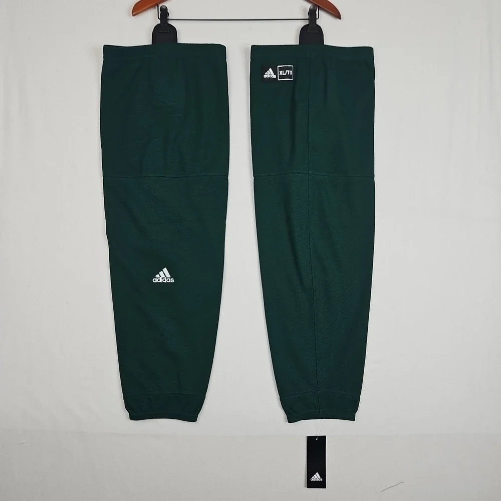 Adidas Dark Green Men's Hockey Stock Socks DX0967 Size XL New‎